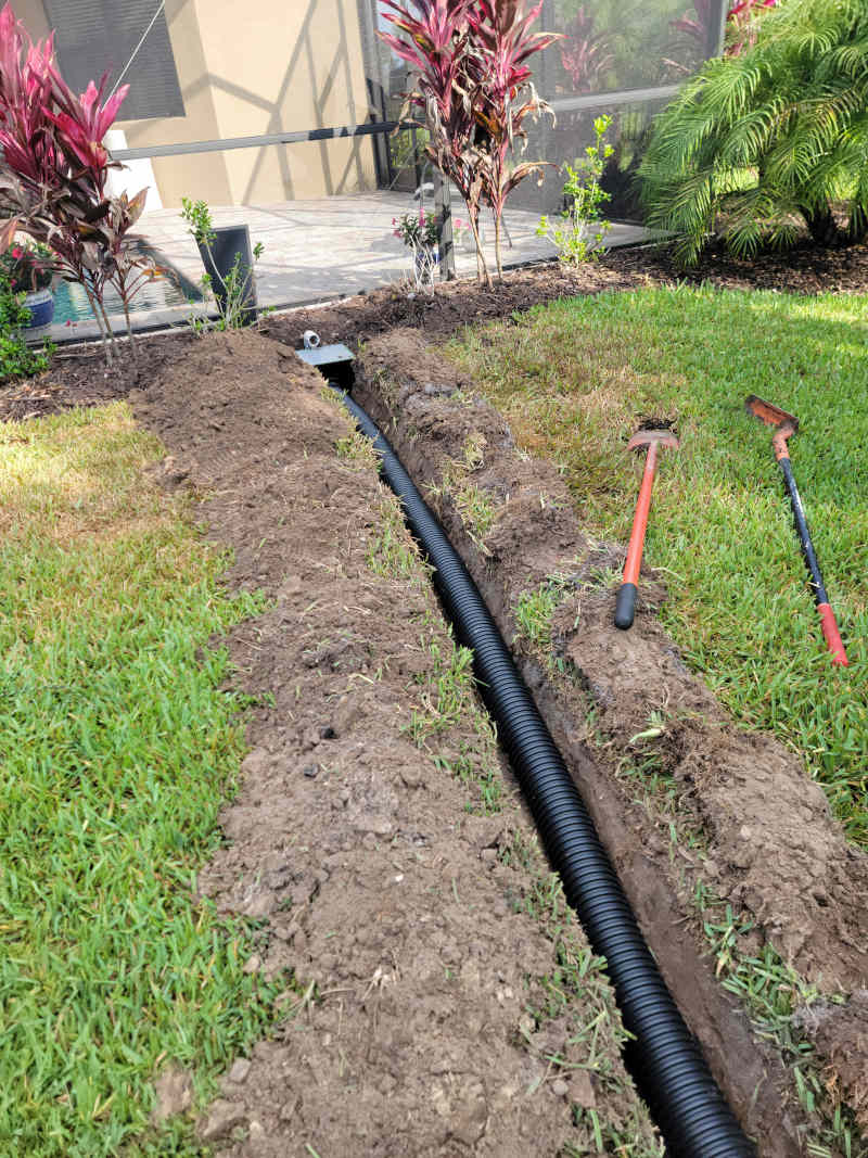 Drainage in Sarasota, Florida